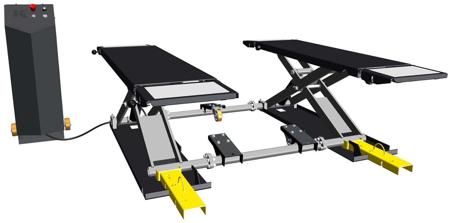 Automotive lift equipment supported by routine maintenance service